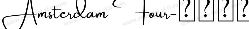 Amsterdam Four字体转换